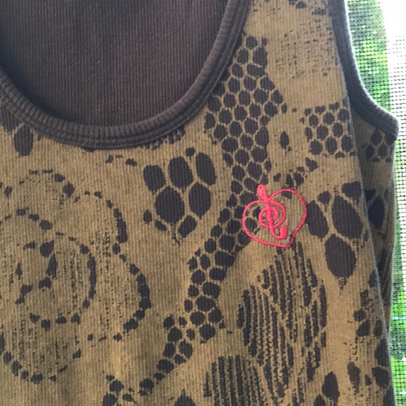 Graphic, ribbed tank top - Picture 5 of 5